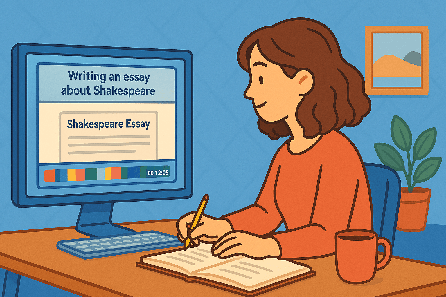 Student studying with ScreenProof